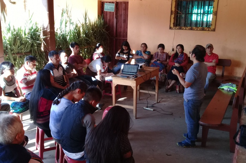 Organizaciones sociales presentes en la Asamblea Comunitaria para la protección de la Madre Tierra.